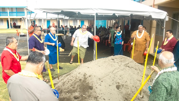 Matatula Elementary School's multipurpose center groundbreaking