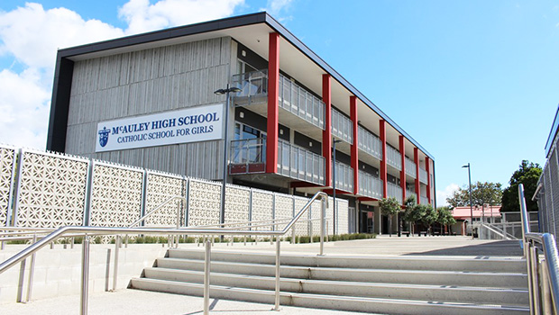 Photo of McAuley High School in South Auckland, NZ