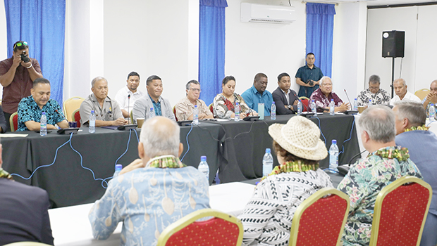Amata and CODEL meet with Marshall islands President and other leaders