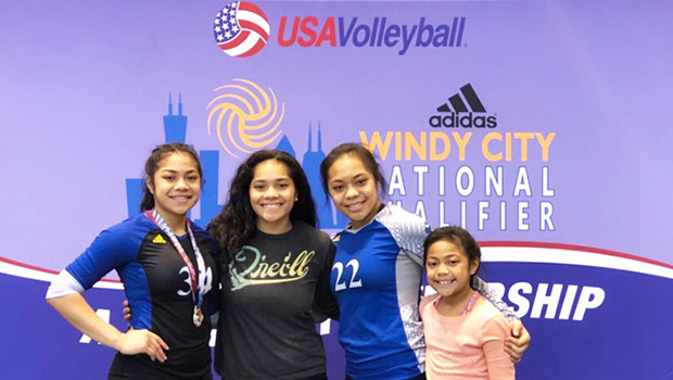 Misipeka sisters (l-r): Nela, Kau’ilani, Kanoelehua, and Kalei.