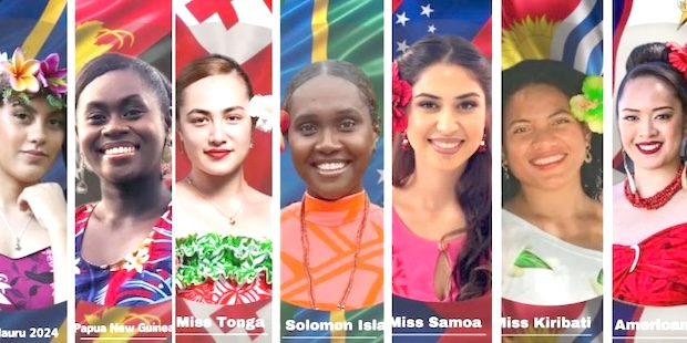 2025 Miss South Pacific contestants.  