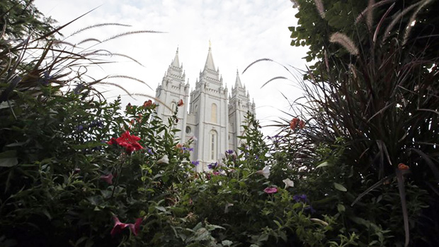 In this Sept. 14, 2016, file photo, the Salt Lake Temple, is shown