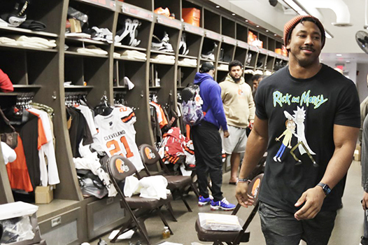 Cleveland Browns defensive end Myles Garrett 
