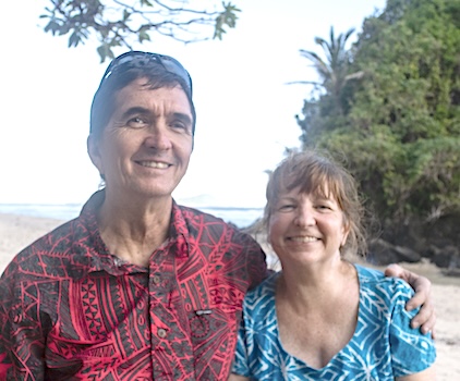 Scott Burch with his wife