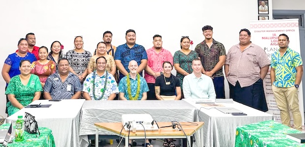 Nevada National Guard with Samoa emergency personnel