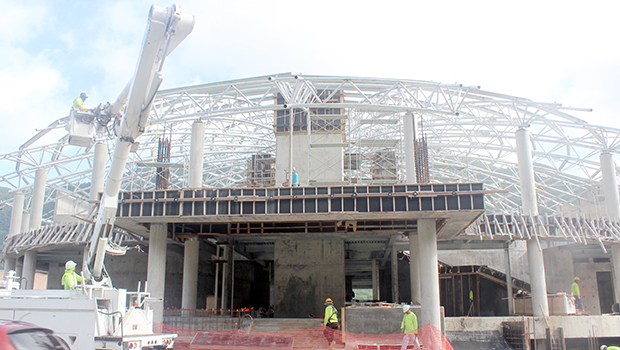 Skeleton of new fono building under construction