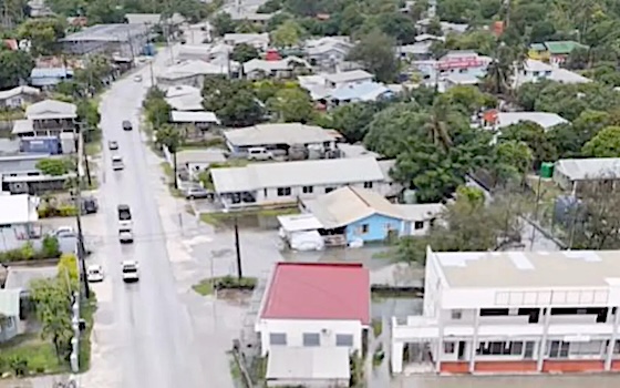 flooding in the capital Nuku'alofa