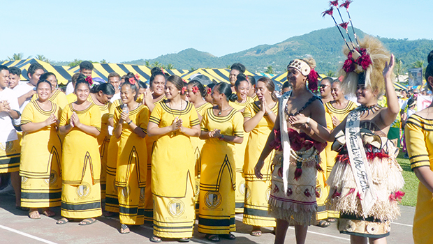 Nuuuli Vo Tech High School at the 2019 Flag Day ceremony
