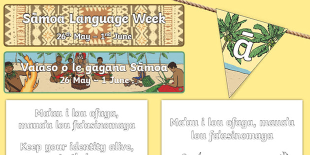 Samoan language poster