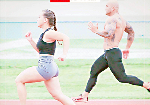 Father Stanley Iakopo (right) and his daughter Filomenaleonia