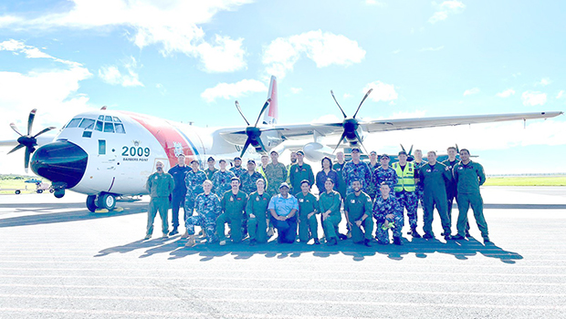 U.S. Coast Guard; U.S. Chargé d’Affaires Noriko Horiuchi; Royal Australian Army Force; and Samoa Government Officials.