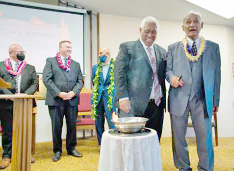 Participants at the Adventist church building dedication