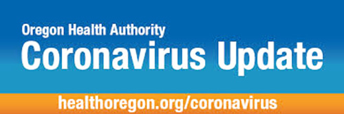 Oregon Health Authority Coronavirus update logo