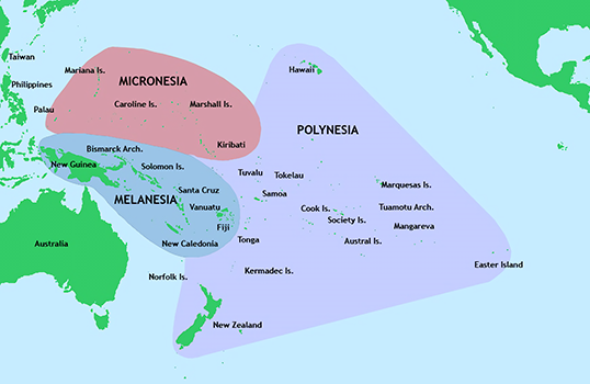 Map of Pacific Islands