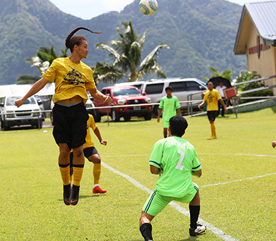 Gabriel Taumua of Pago Youth A 
