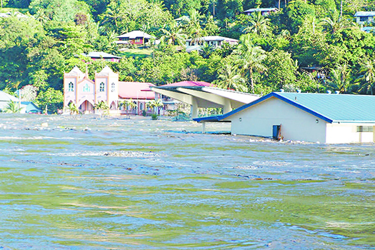 TSUNAMI INUNDATES PAGO PAGO