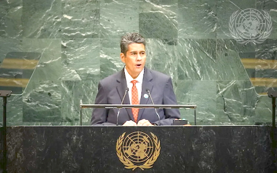 Palau's President Surangel S Whipps Jr