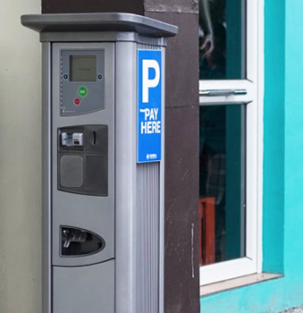 One of the parking meters already installed in Apia