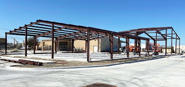 Church buildings under construction