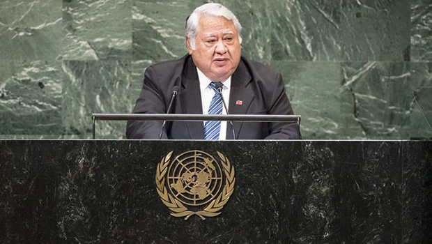  Tuilaepa Sailele Malielegaoi addresses the UN General Assembly in New York 