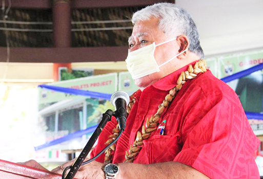 Care taker Prime Minister Tuila’epa Dr. Sa’ilele Malielegaoi 