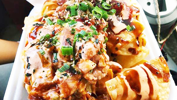 Poke nachos from Poke On Da Run