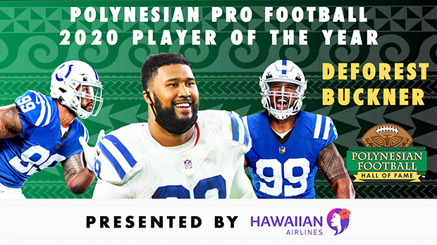 Polynesian Football Hall of Fame graphic of DeForest Buckner
