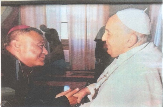 Bishop Etuale and Pope Francis