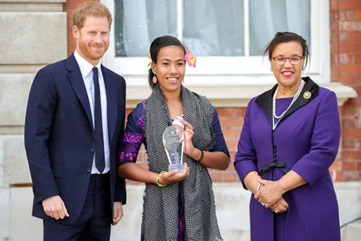 Prince Harry and Leilua Lino