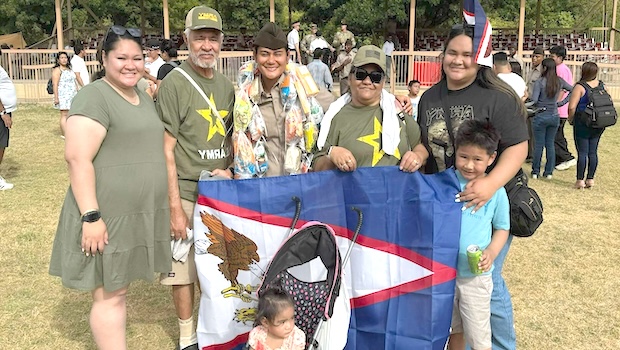 Private Jacqueline Musuva Leva’a and family members