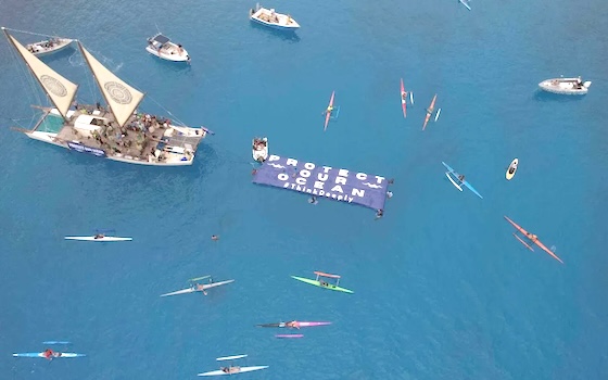 Over 150 people head out to sea in vessels of all sizes