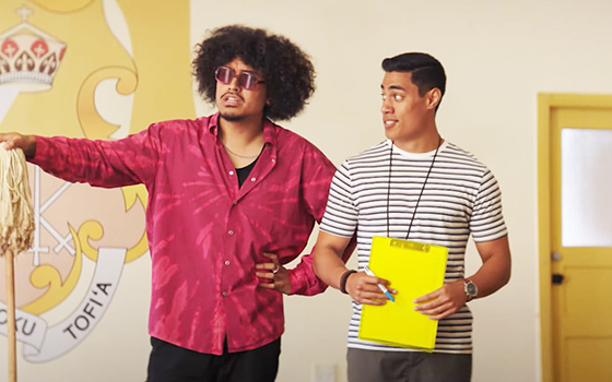 scene from Red, White & Brass