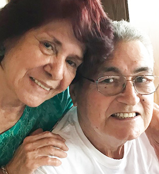 Rene Lawrence Frank Clemens (right) — with his wife of 54-years Esperanza “Nenita” Clemens (left).