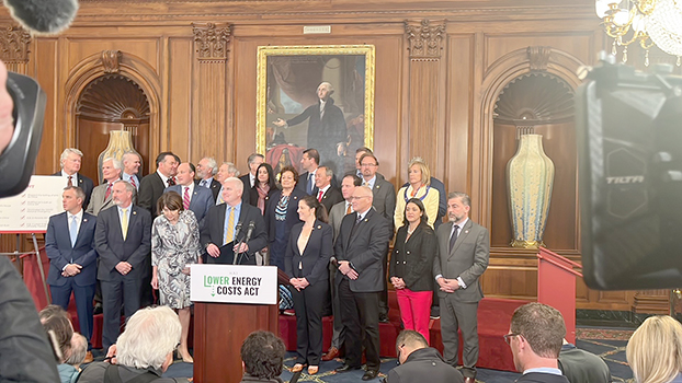 Congresswoman Uifa’atali Amata along with other House members