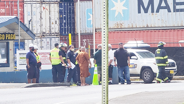 First responders at the Port of Pago Pago