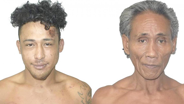 (l r) Escaped prisoners Pati Chong Nee and Suitupe Faamoe Paufai