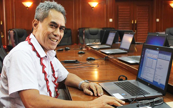Samoa's Minister of Finance Sili Epa Tuioti.