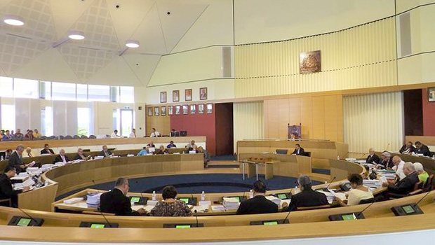 Samoa's parliament chamber