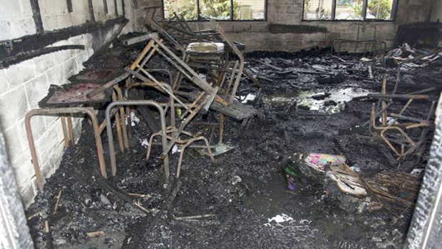 Fire at  Vailoa Primary School building