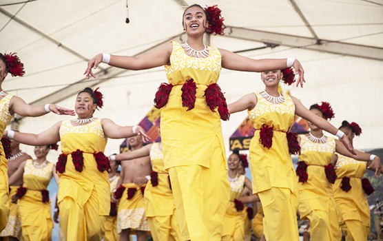 Avondale College on the Samoan stage