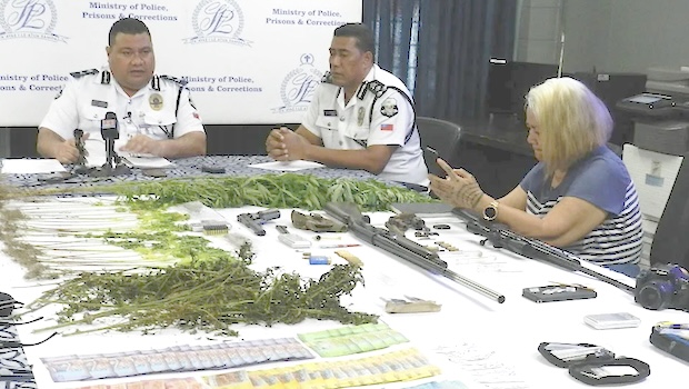 SEIZED DRUGS, money and guns