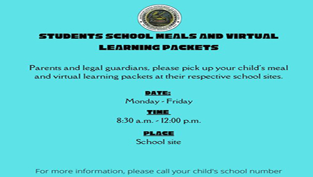 meal and virtural learning information