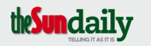 The Sun Daily newspaper masthead