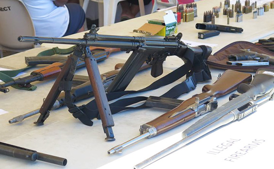 Guns seized in Samoa