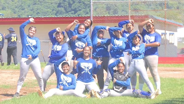 Samoana’s seniors on the girls softball team