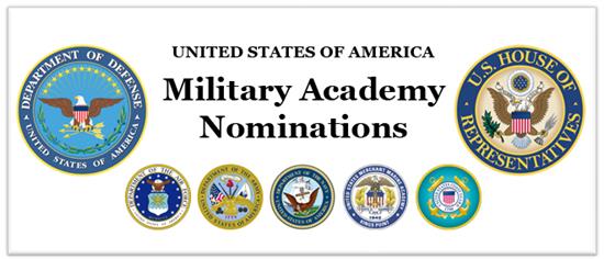Service academy logos