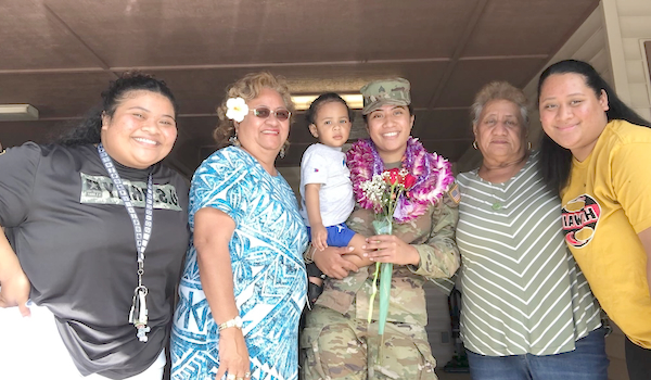 Debbie with family members