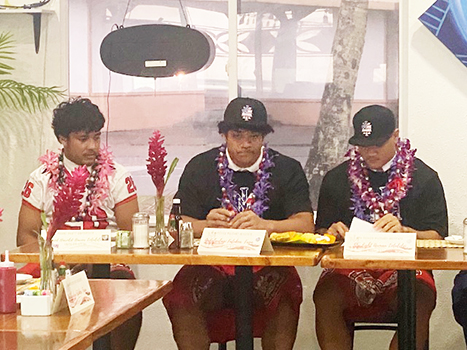 The three signing day football players