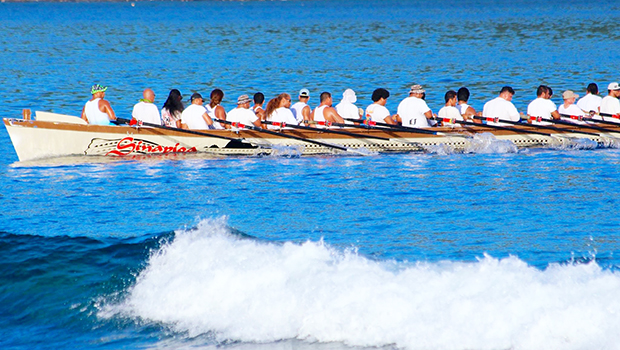Sinapioa in the 2017 race where it was rowed by the Fagaitua H.S. crew