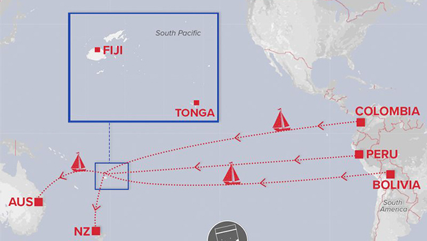 Map of smuggling routes